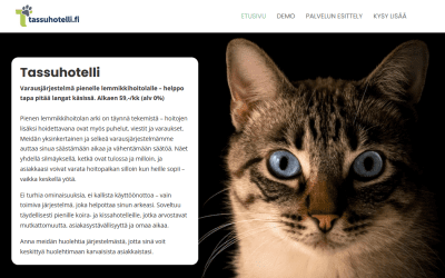 Uusi tassuhotelli.fi -palvelu avattu